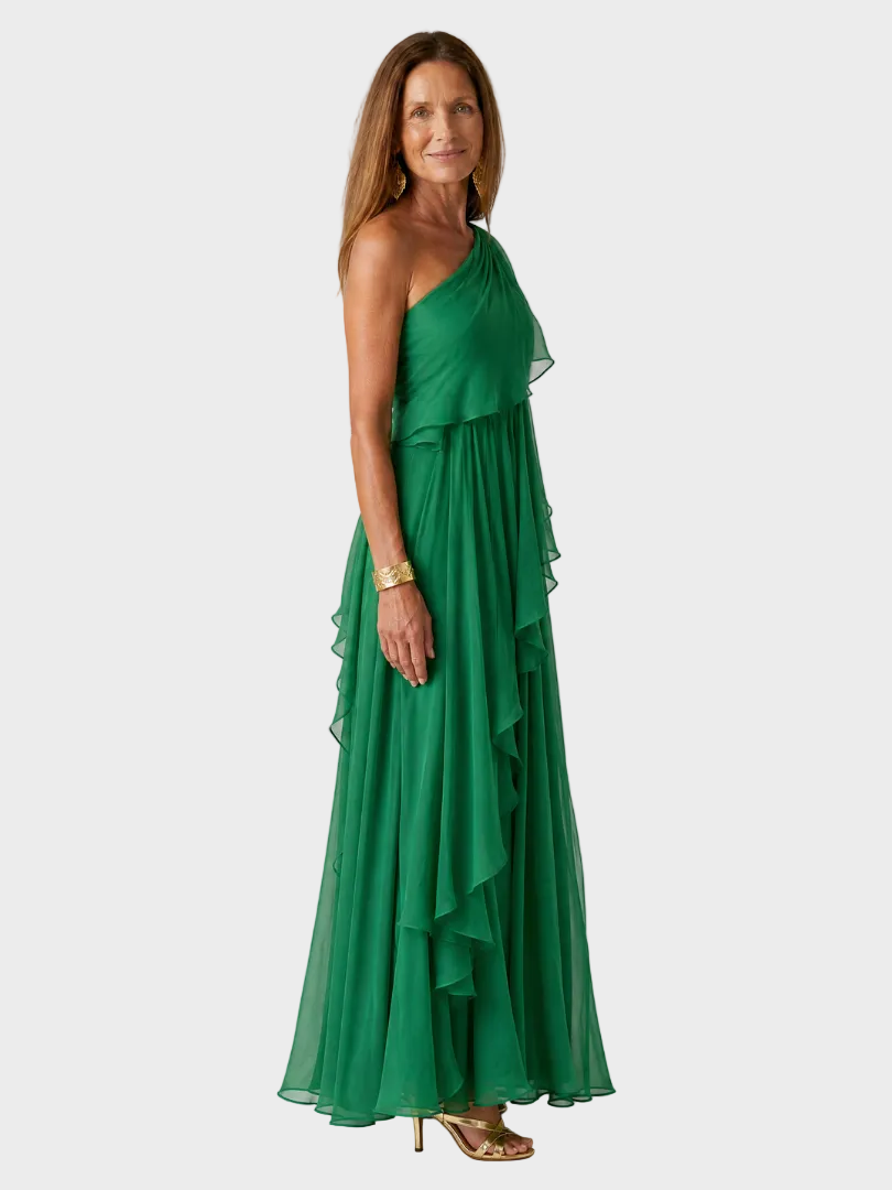 Talia | Maxi Dress with Cascading Ruffles
