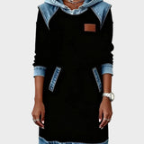 Irene | Hooded Denim Dress