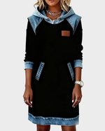 Irene | Hooded Denim Dress