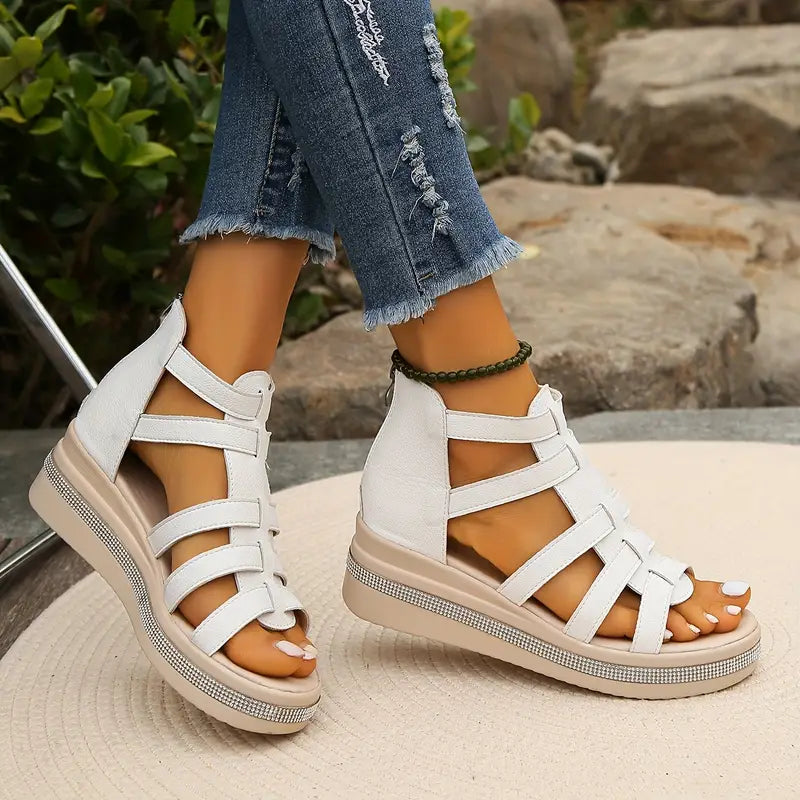 Gael Orthopedic & Stylish Sandals White, photo studio