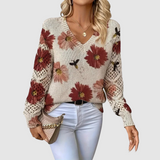 Daisy Openwork Sleeve Jumper