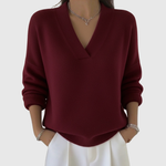 Pink V-Neck Jumper