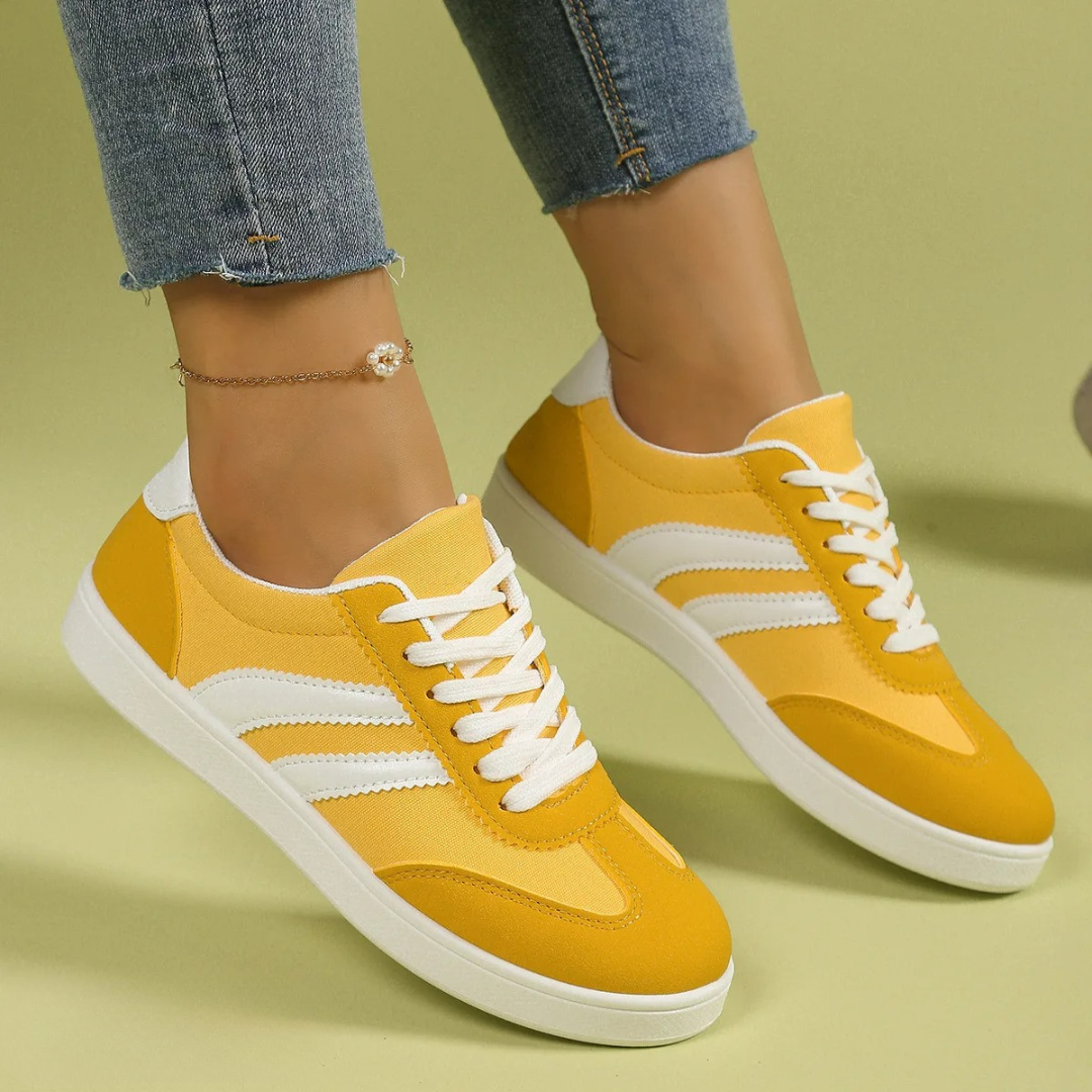 Kenzie Orthopedic Comfort Shoes Yellow, photo studio