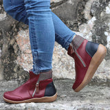 Moira | Orthopaedic Ankle Boots with a Side Zip and Warm Lining