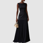 Eden | Sleeveless Pleated Maxi Dress