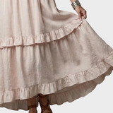 Kathleen | Open-Back Maxi Dress with Ruffles