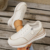 Lily | Cushioned Walking Sneakers with a Side Zip