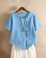 Ursula | Asymmetric Button Blouse