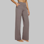 Olivia | High-Rise Wide-Leg Stretch Pants with Pockets