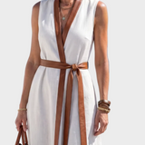 Lydia | Midi Dress with Contrast Detail