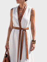 Lydia | Midi Dress with Contrast Detail
