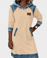 Irene | Hooded Denim Dress