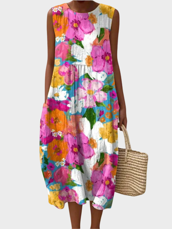 Deborah | Effortless Midi Dress Multicolour, photo studio