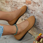 Frieda | Rib-Knit Slip-On Ballet Flats