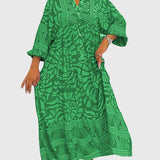 Maxi Dress with Elegant Print