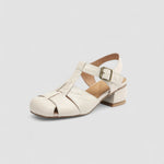Orthopaedic Mary Jane Shoes in Burgundy Leather, T-Bar