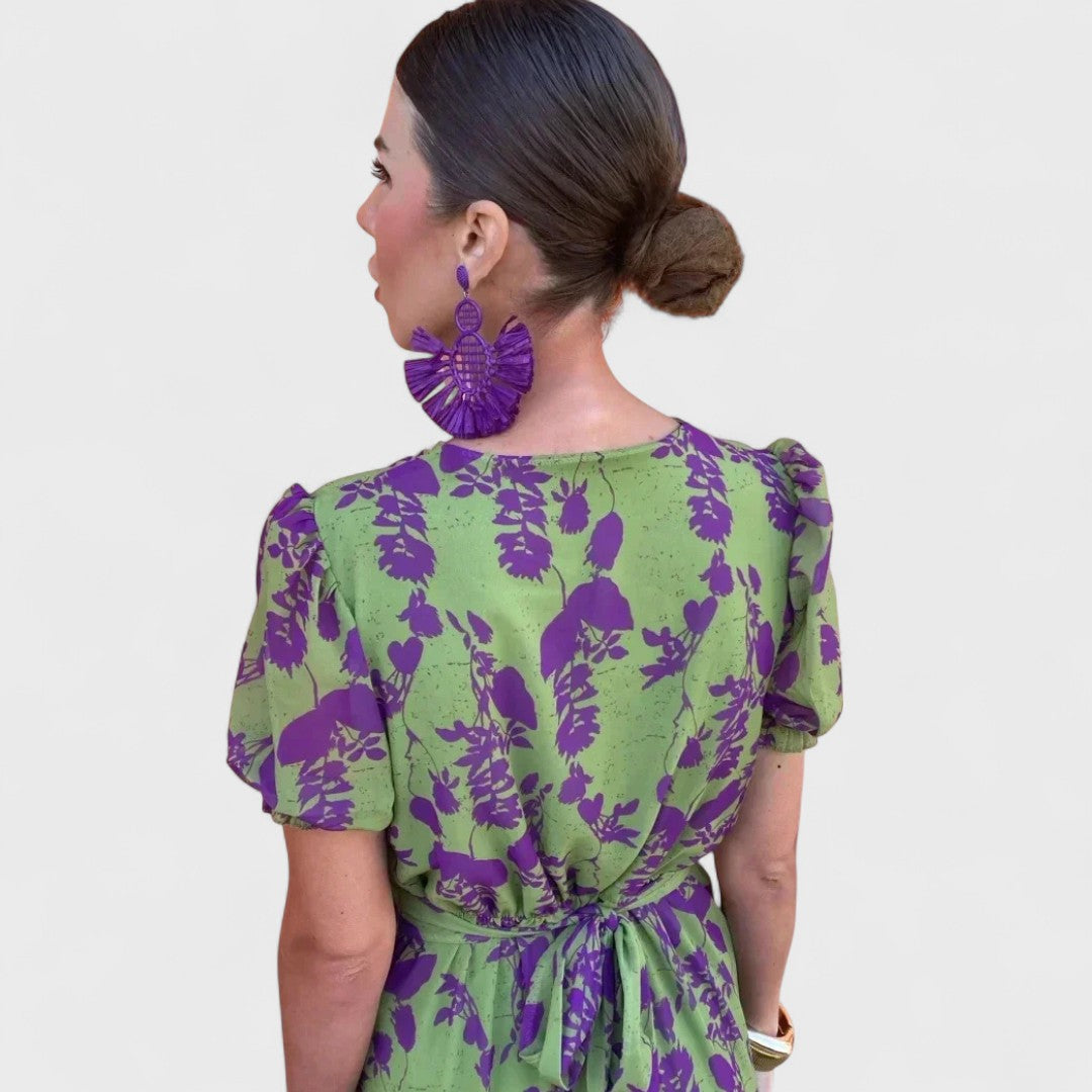 Verity | Floral Tie-Front Wrap Dress
