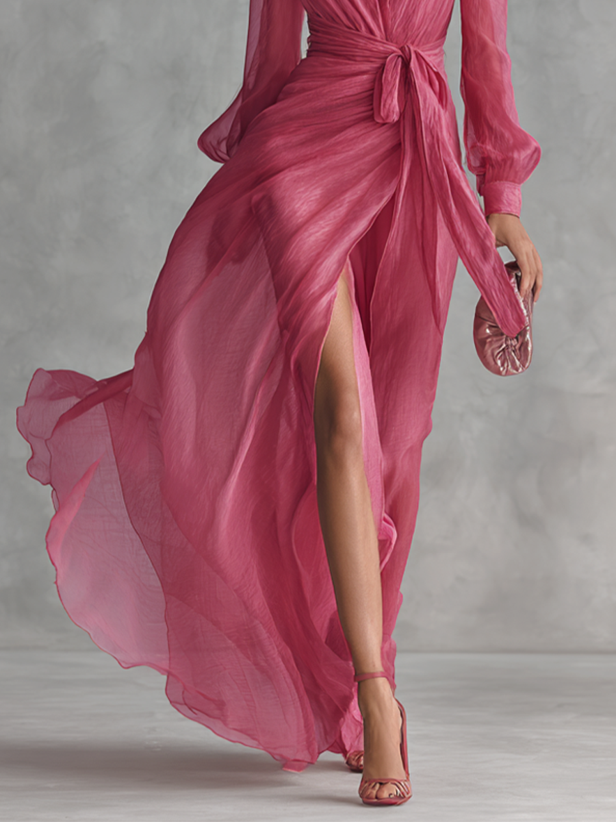 Amelia | Flowy Maxi Dress with Split