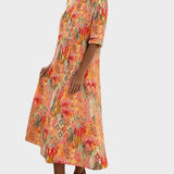 Emma | Light and Flowy Floral Midi Dress