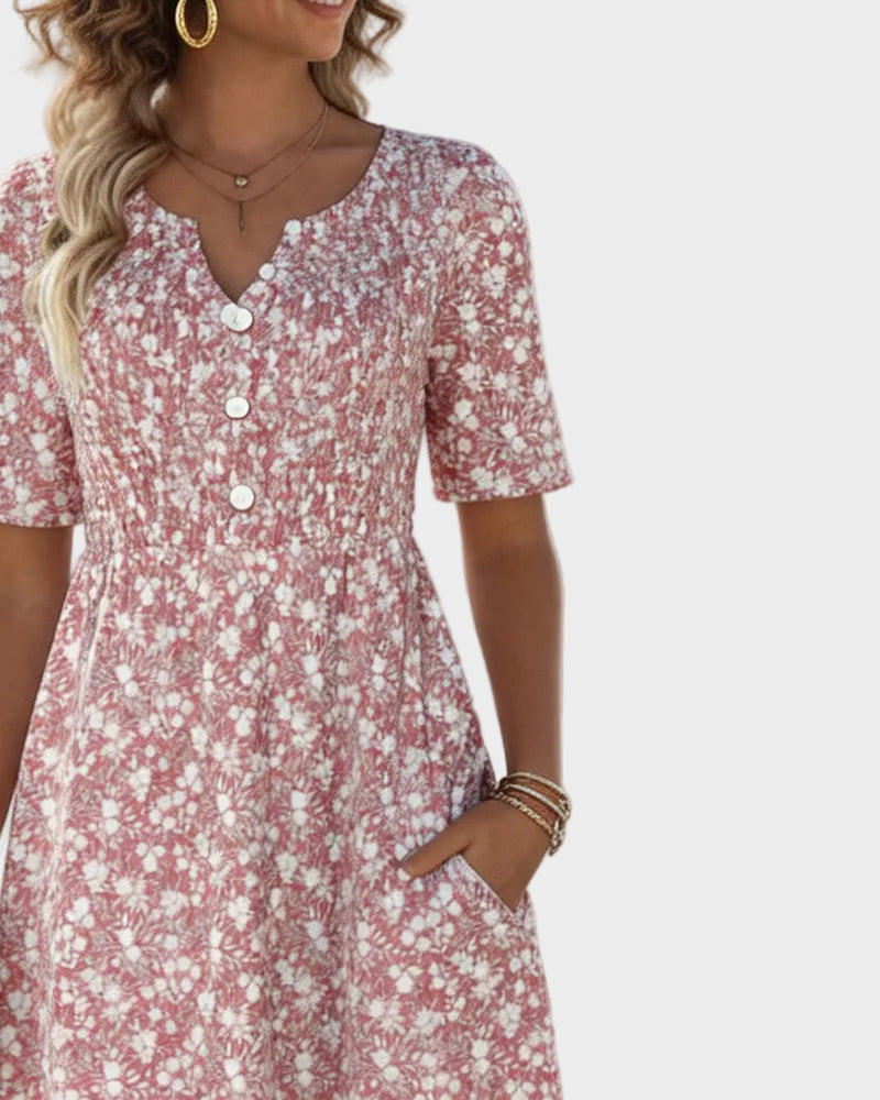 Carmen | Light and Flowy Floral Midi Dress