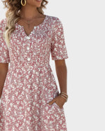 Carmen | Light and Flowy Floral Midi Dress