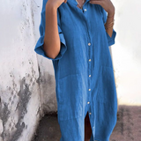 Pippa | Relaxed Flowy Shirt Dress