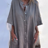 Pippa | Relaxed Flowy Shirt Dress