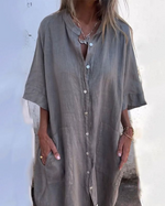 Pippa | Relaxed Flowy Shirt Dress
