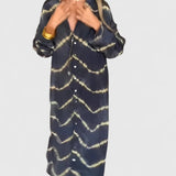 Elegant Striped Boho Maxi Dress