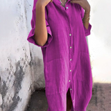 Pippa | Relaxed Flowy Shirt Dress