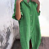 Pippa | Relaxed Flowy Shirt Dress