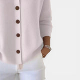Rosanna | Knit Polo-Collar Button Blouse