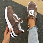 Aleah | Orthopaedic Side-Zip Sneakers with a Cushioned Sole