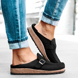 Frederica | Closed-Toe Clogs with a Buckle Strap