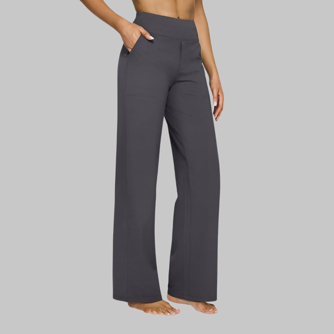 Olivia - Stretch Pants Dark Grey, photo studio