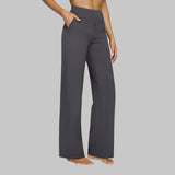 Olivia | High-Rise Wide-Leg Stretch Pants with Pockets