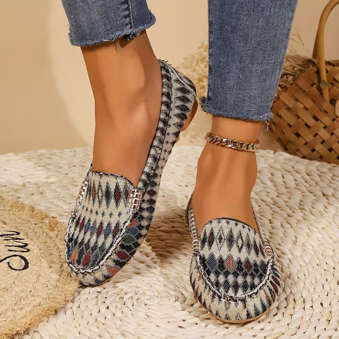 Jazmine Boho Comfort Shoes Orange, photo studio