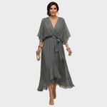 Monica | V-Neck Chiffon Dress