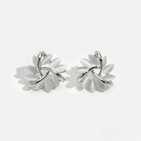 Keelin | Opal Petal Stud Earrings