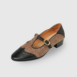 Vintage Two-Tone Buckle Mary Janes