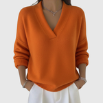 Pink V-Neck Jumper
