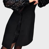 Alyssa | Elegant Dress with Shimmering Puff Sleeves
