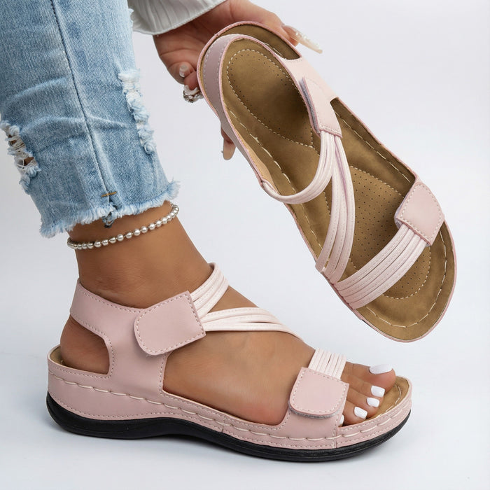 Lylia | Orthopaedic Sandals with Hook-and-Loop Straps