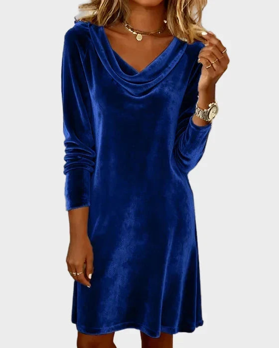 Rosina | Flowy Velvet Dress