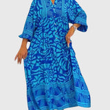 Maxi Dress with Elegant Print
