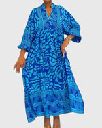 Maxi Dress with Elegant Print