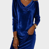 Rosina | Flowy Velvet Dress