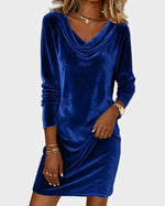 Rosina | Flowy Velvet Dress