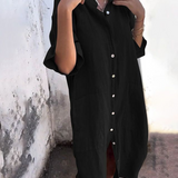 Pippa | Relaxed Flowy Shirt Dress