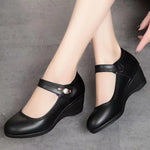 Ariane | Comfort Wedge Shoes with a Buckle Strap